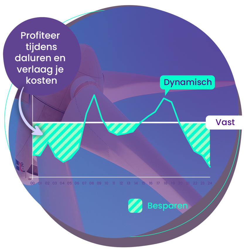 Haal profijt uit dynamische tarieven door energie te verbruiken tijdens daluren
