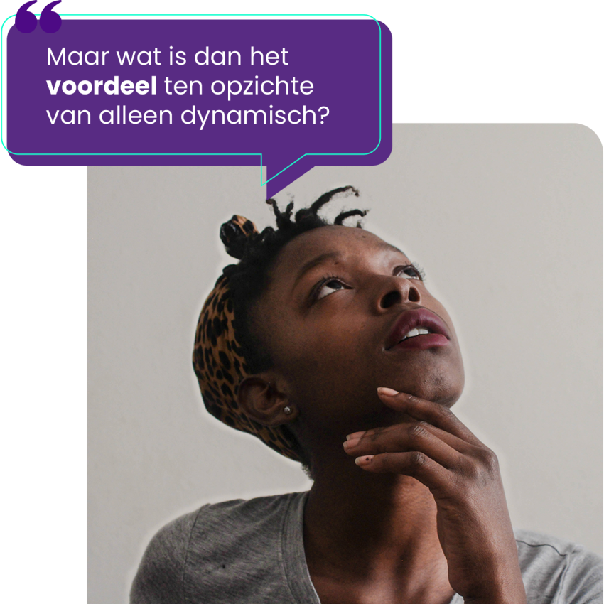 Maar wat is dan het voordeel van combineren?